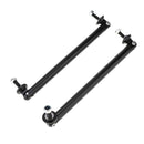 2pcs Universal Front Bumper Lip Splitter Strut Rod Support Adjuste 150mm Black
