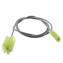 Metallic Cable Aquarium Double Brush Tube Bottle Cleaner,155cm,Yellow