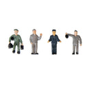 25pcs 1:87 Painted Train Railway Worker People Figures with ladder & bucket