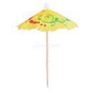 50x Tropical Drink Umbrellas Paper Cocktail Party Parasol Food Dessert Stick