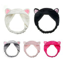 5pcs/pack Cute Cat Ear Hair Band For Women Wash Face Makeup Running Sport H X5W8