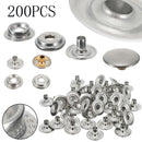 For Snap Fasteners Tent Boat Replaces Kit 200Pcs Screw Cap Screws Marine Canvas