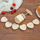 Round Ice Skin Mooncake Molds Hand Pressure Heart Cutter Pastry Bake Tools