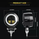 3.2Inch 20W Waterproof Round LED Work Light Bar 6500K For Motorcycle Offroad Hn