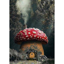5D DIY Full Drill Diamond Painting Mushroom House Cross Stitch Mosaic Kit