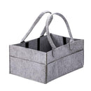 Felt Baby Diaper Storage Bag Multi-slots Clothes Basket Organizer (Grey)