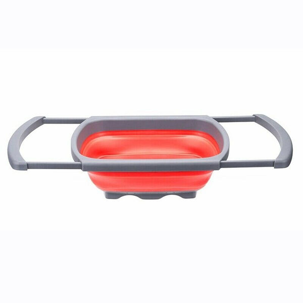Kitchen Collapsible Colander Over The Sink Strainer With Steady Base For St X4U8