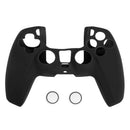 Soft Silicone Skin for DualSense Controller Case + 2 Thumb Grips (Black)