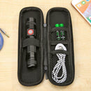 Black Zipper Pencil Case EVA Stationery Pouch Earphone Makeup Storage Bags