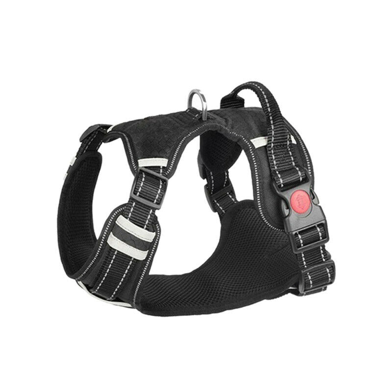 Breathable No Pull Large Dog Harness Vest Soft Adjustable Reflective Durabl X4K1