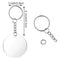 DIY 24Pcs Transparent Acrylic Keychain Blank Star Heart Circle Discs+Tassels #