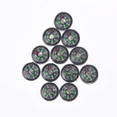 12pcs 12mm compasses portable handheld outdoor emergency survival compass MD Jlj