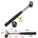 AU_25mm Double-Sided Rubber & Nylon Hammer Head Face Diameter Jewelry Mallet  BX