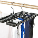 10 grid Storage Rack Tie Belt Scarf Rack Organizer Closet Wardrobe Space Sa F2V2