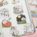 45pcs Traveling Cat DIY Stationary Stickers Paper Lables Gifts Packaging Deco3C