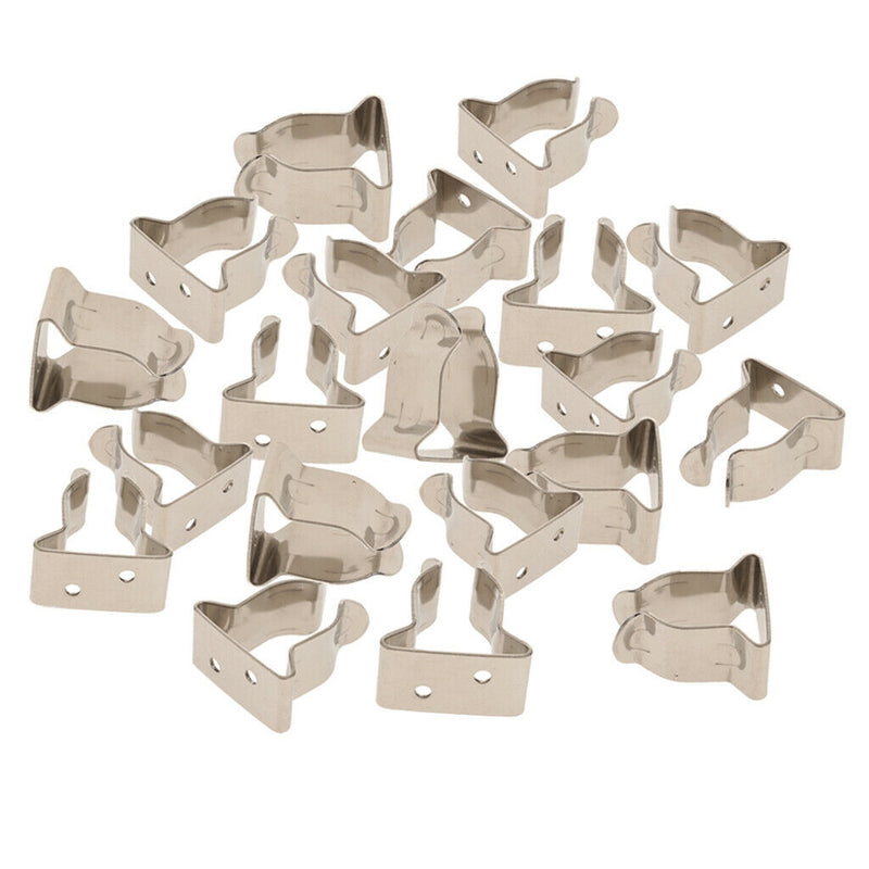 20 X 25mm Tube Holder Clips Paddle/Boat Hook/Oar/Stern
