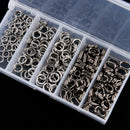 200Pcs 5sizes Stainless Steel Round Split Rings Small Double RingJewelryMakingM&