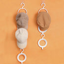 6pcs Space Saving For Door Portable Foldable Home Organizer Scarf Hat Rack White