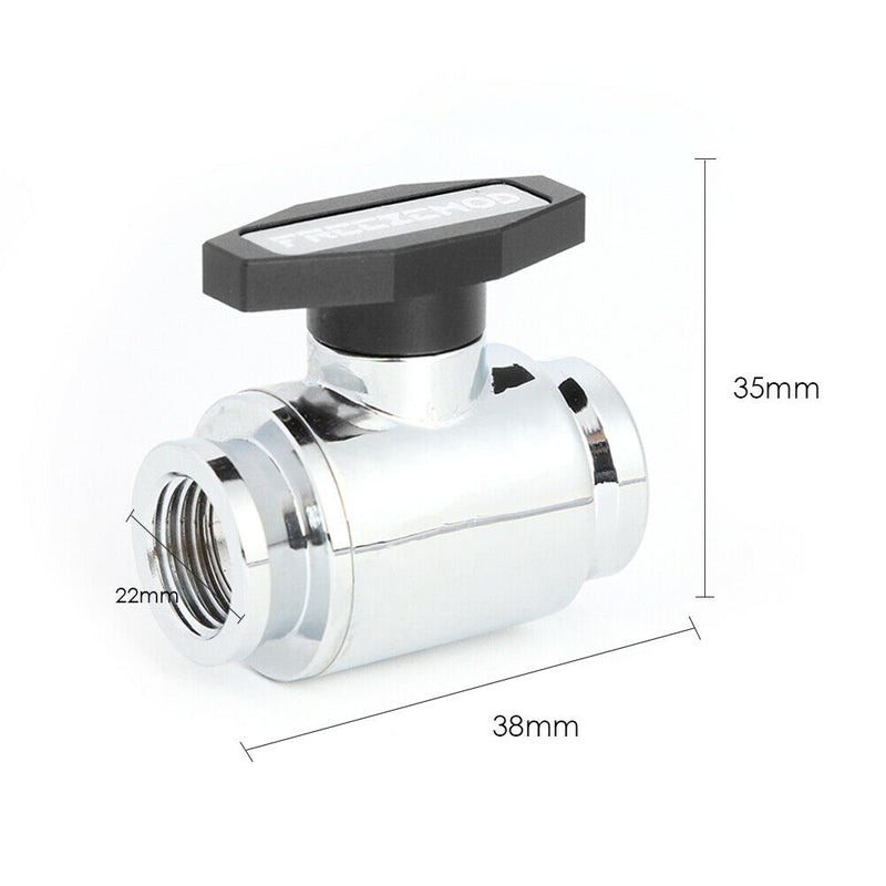 G1/4 Thread Vent Valve Water Ball Valve for PC Water Cooling System (Black) A