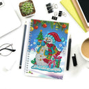 DIY Snowman Special Shaped Diamond Painting 50 Pages A5 Notebook Notepad