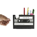 Creative Adhesive Tape Pen Holder Case, Retro Cassette Tape Dispenser Vase