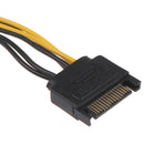SATA Power Cable 15 Pin To 6 Pin PCI-E Sata Graphics Converter Adapter Cable Ew