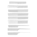 Salon Professional Hairdressing Carbon Anti static Cutting Comb - 10 PCS