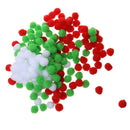 200x Christmas Fluffy Felt Balls Pom Pom Crafting DIY Christmas Decoration