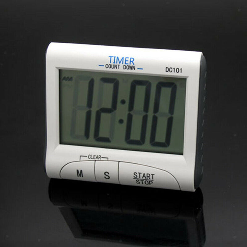 ABS LCD Screen Digital Screen Home Kitchen Cooking Timer Magnetic with Alarm