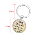 5X("Best Friends Are The Sisters We Choose"Friendship Creative Keychain fo K4W9)