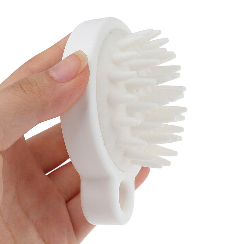 Handheld Silicone Scalp Shampoo Massage Brush Washing Shower Clean Brush Bat Hn