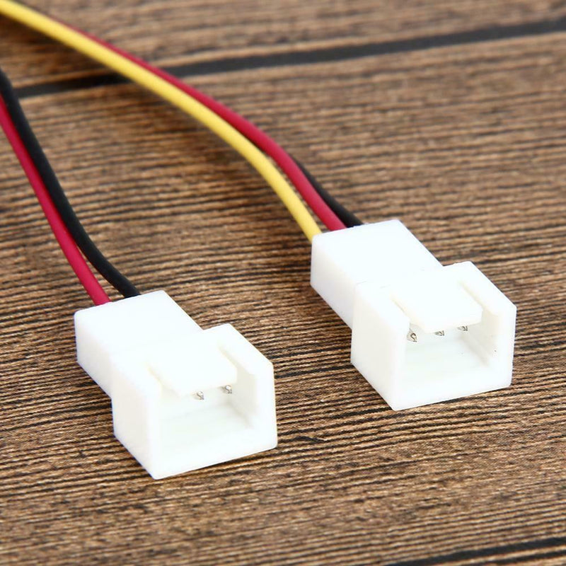 5Pcs 12V 3 Pin Female to 2/3 Pin Male PC Fan Power Splitter Extension Cable