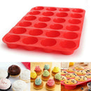 24 Cavity Silicone Muffin CupCake Cookie Chocolate Mould Pan Baking Tray Mold