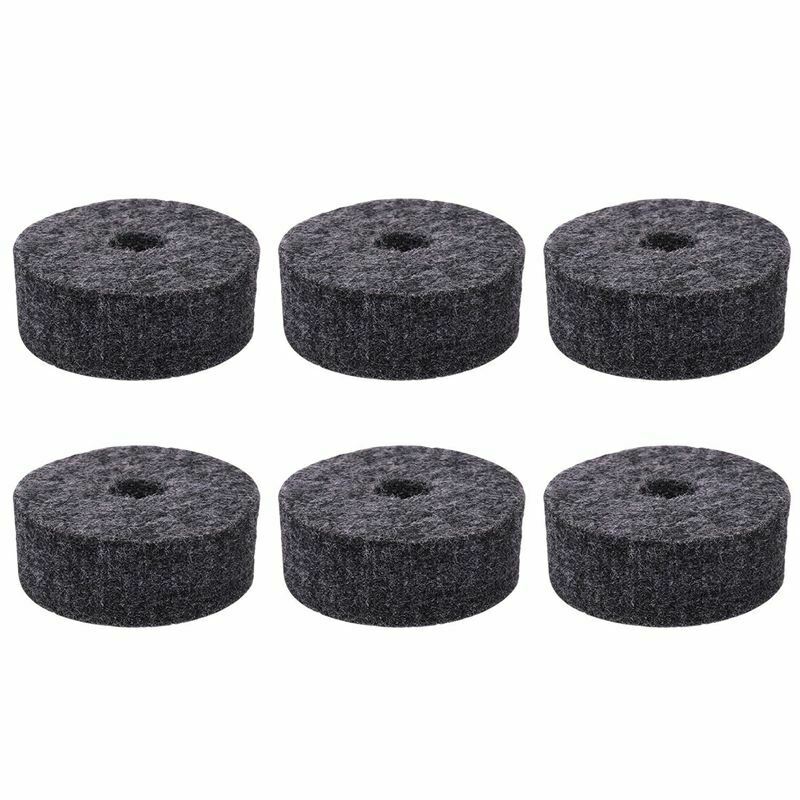 Round Soft Grey Cymbal Stand Felt Washer Replacement for Drum Set of 8