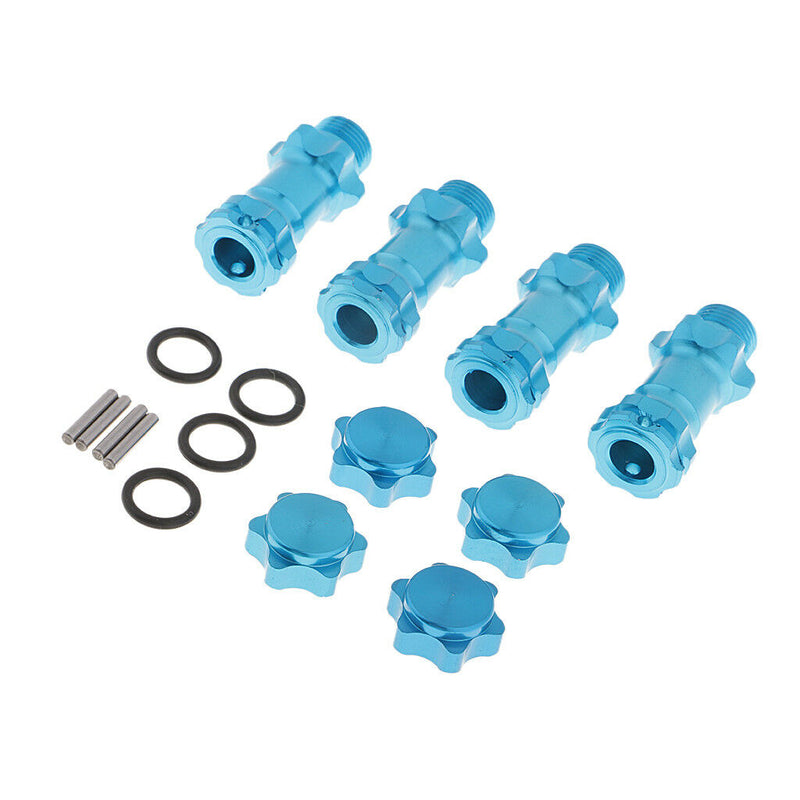 Wheel 17mm Hex Hub 30mm Extension Adapter Combiner for 1/8 HSP RC Car Blue