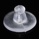 100PCS Clear Rubber Earring Backs Sleeves Holder Stopper Soft Silicone Rubber