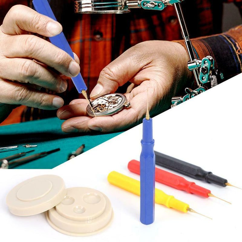 4pcs Lubricant Precision Oil Pin Pen Lubricator Watch Clock Repair Tools