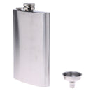 Whiskey Pocket 10oz Hip Flask Liquor Alcohol With Stainless Steel Screw Cap W7X4
