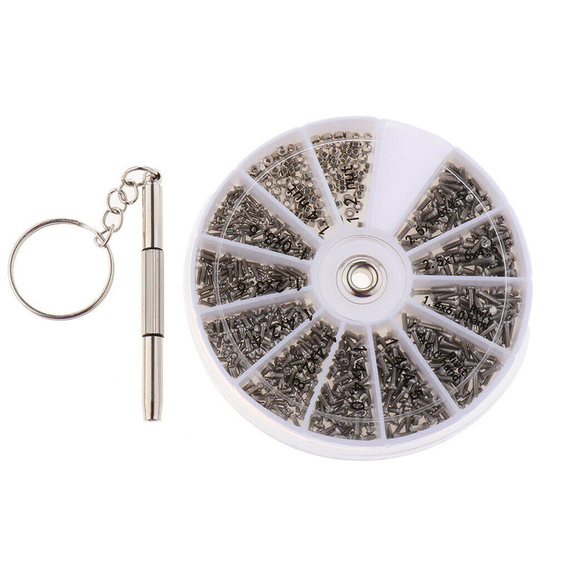 Eyeglass Repair Kit, 600Pcs Sunglasses Watch Tiny Screws Assortment Stainless