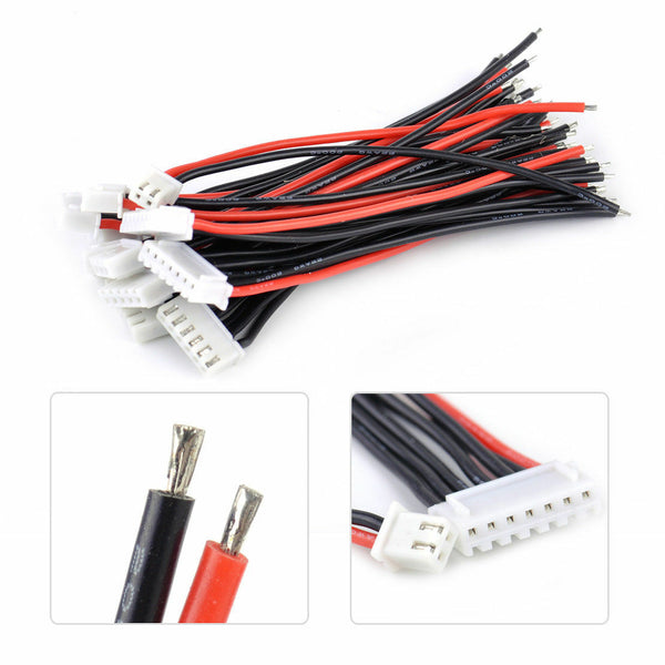 12pcs 1-6S Lipo Battery Balance Connector Charger Adapter Charge Plug Cable Wire
