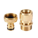 3Sets Garden Hose Quick Connector 3/4 Inch Ght Brass Easy Connect Fitting-Q