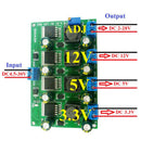 3A 4 Channels Multiple Switching Power Supply Module 3.3V 5V 12V ADJ Adjust N3A8