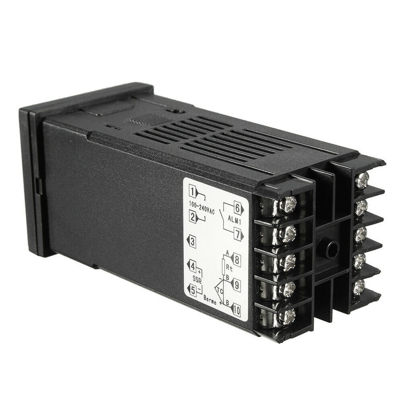 AC 100-240V Digital Thermostat PID Temperature Controller K sensor 40A SSR