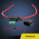5 Pack Car ATC/ATO 14 Gauge Fuse Holder In-Line AWG with 5 Pack 30A Fuse Blade