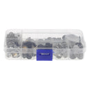 40 Sets 4 Colors Metal Snap Fastener Press Studs Kit for Leather Bag Clothes