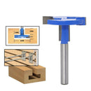 1/4in T-type Wood Router Bit Mill Engraving Trimmer Adapter Milling Cutter