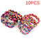 10X Bow Headwear Hair Ties Rope Hairband Elastic Hair Bands Girls AccessoriesJ,a