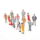 100pcs Train Passenger People Figures Scale 1:150+100pcs Train People Figures