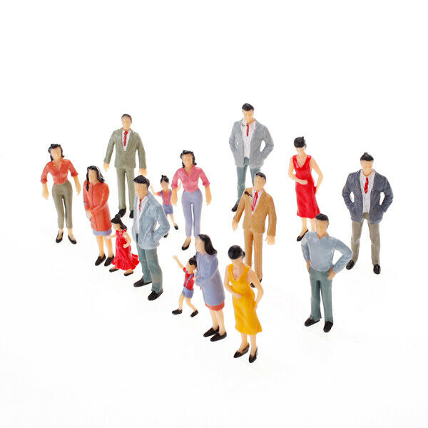 100pcs Train Passenger People Figures Scale 1:150+100pcs Train People Figures