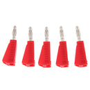 Banana Plug 4mm Audio Speaker Wire Cable Connector (Pack 5) Red